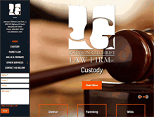 Tablet Screenshot of johnsongilchristlaw.com